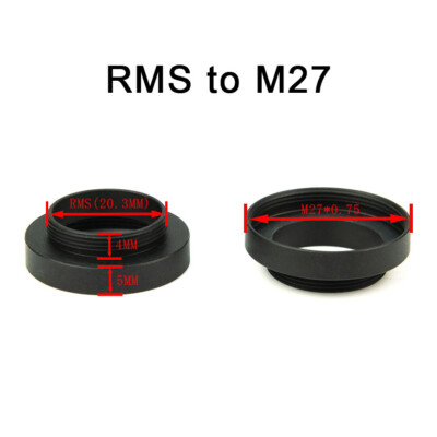 1PC Microscope Objective Adapter Ring M25 M26 M27 M32 to RMS Thread f Microscope