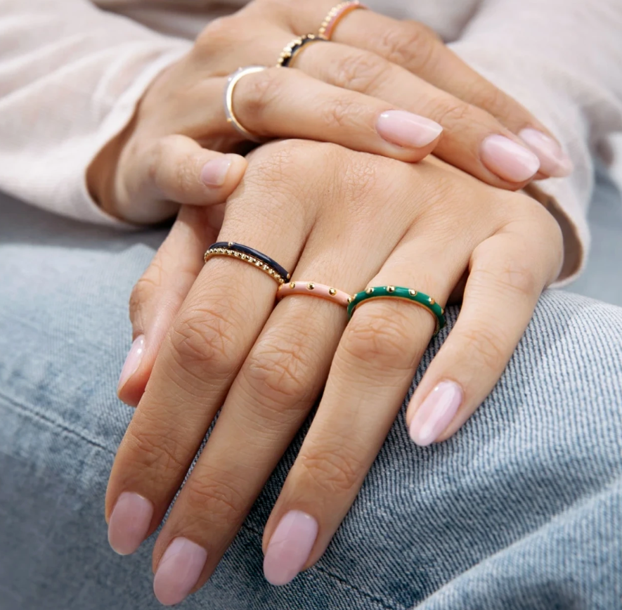 Gorjana amalfi sale ring set