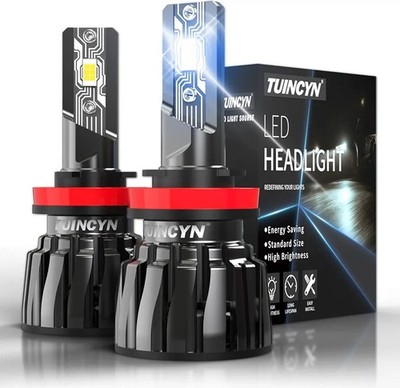 TUINCYN H8 H11  LED Headlight Bulb, Brightness Adjustable Beam 60W 12000LM 6000K