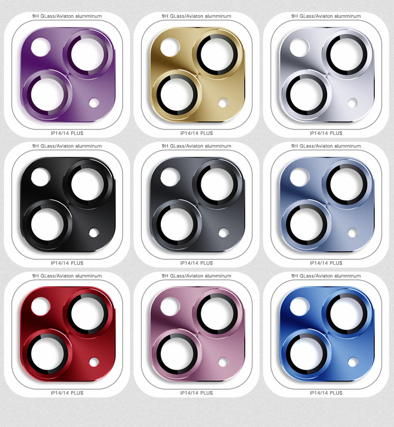 Tempered Glass Metal Camera Lens Protector for Apple iPhone 13 14 15 16 Pro Max