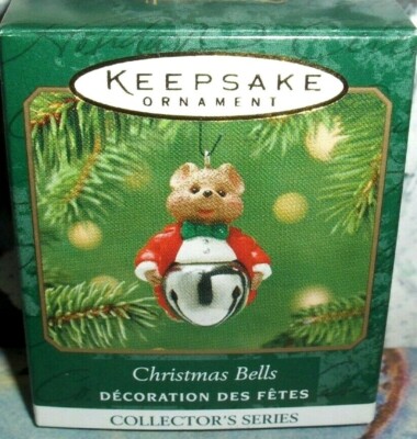 Christmas Bells`2001`Miniature-#7 Christmas Bells Series,Hallmark Ornament-NEW