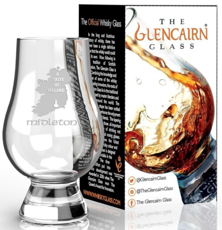 MIDLETON "A TASTE OF IRELAND" GLENCAIRN SCOTCH MALT WHISKY GLASS