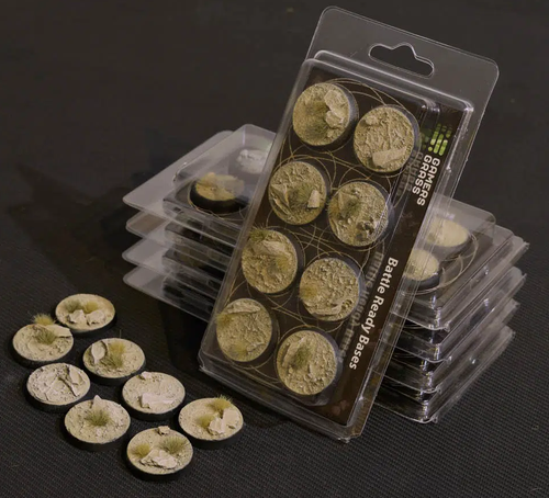 Gamers Grass: Battle Ready Bases: Arid Steppe 32mm Round (x8)