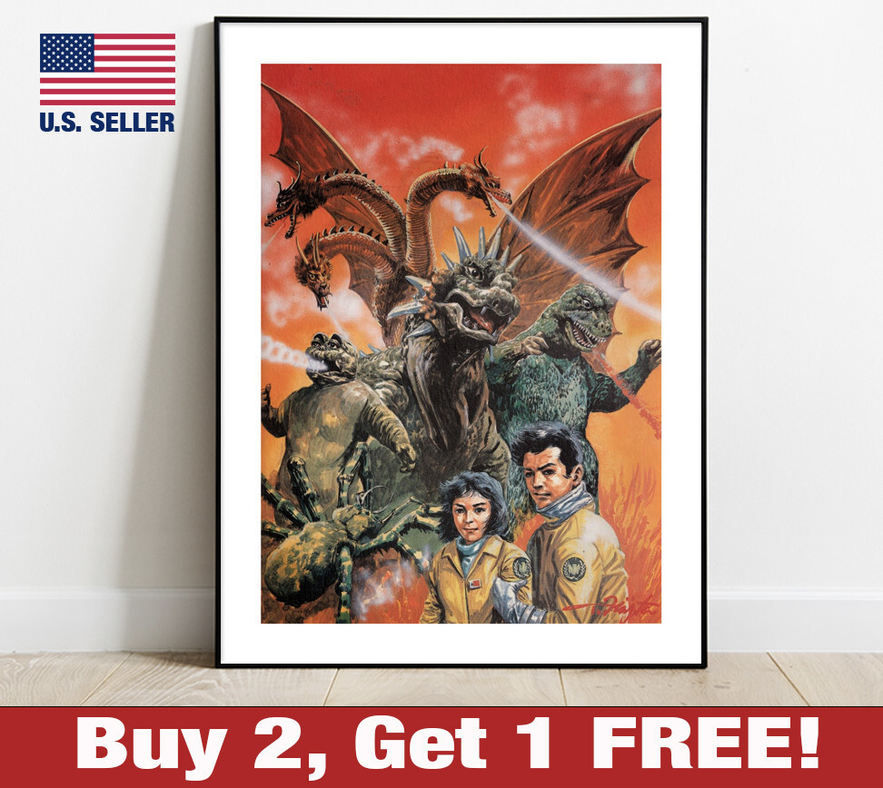 ゴジラ 当時物 ポスター 5枚 Godzilla Original Poster Godzilla Poster, Vintage 1954 