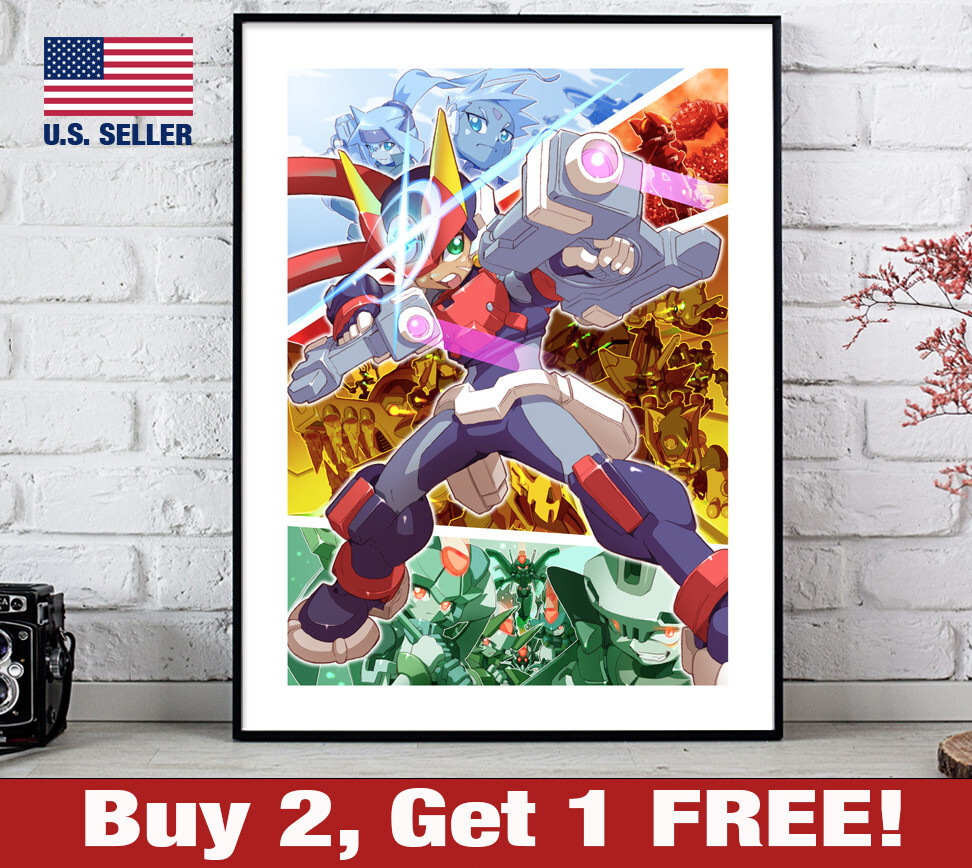 【2】マップス　アニメ　ポスター　グッズ Mega Man ZX Advent Poster 18