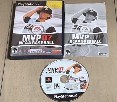 MVP 07 NCAA Baseball (Sony PlayStation 2, 2007) Case & Game Disc - W/ Manual