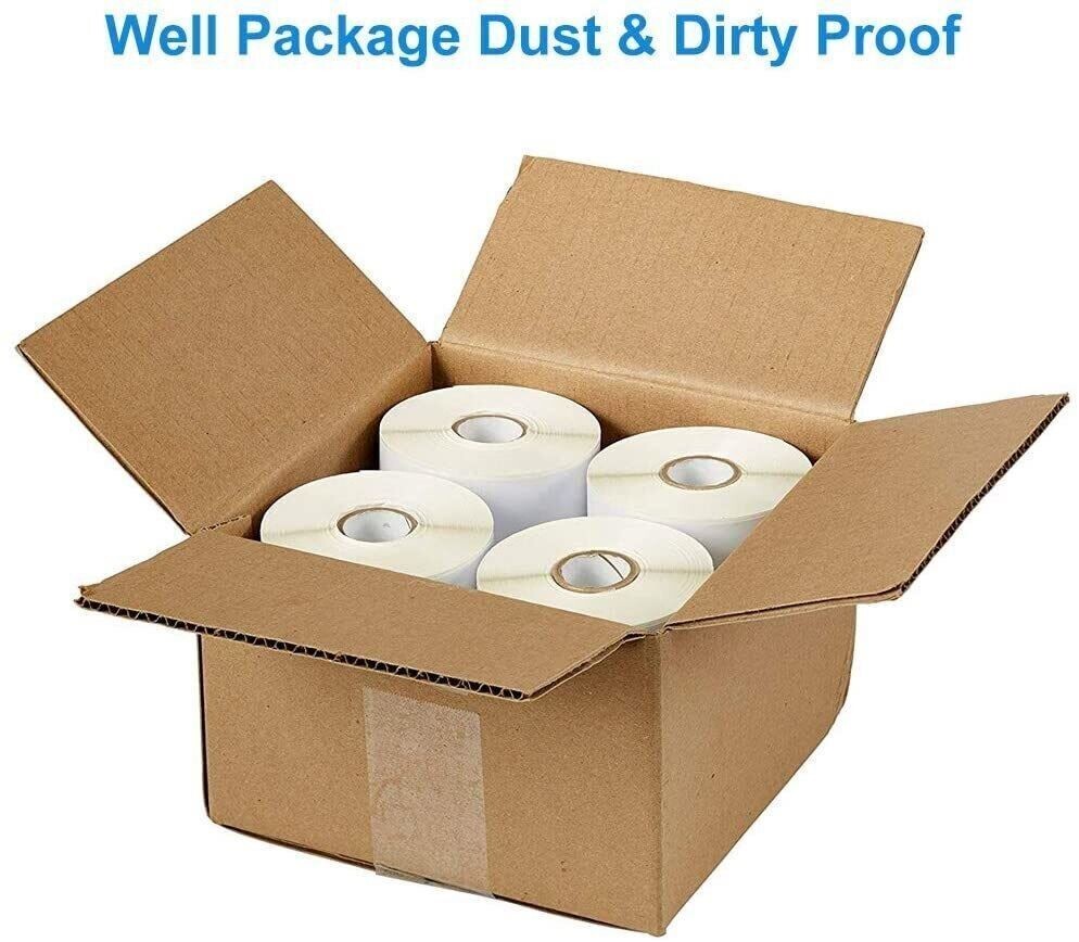 4 Rolls 4x6 Direct Thermal Shipping Labels - 250 per roll - 1000 labels