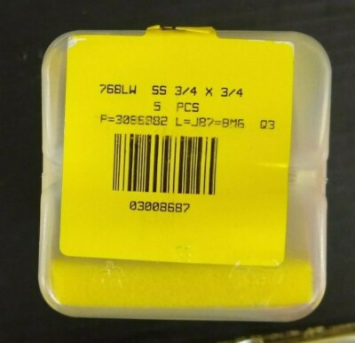 New, Ham-Let, 768LW-SS-3/4X3/4, Stainless Steel Socket Weld Connector