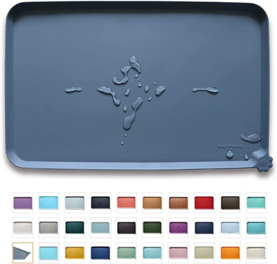 Hoki Found -Waterproof Pet Feeding Mats with High Lips - Multiple Size and Color