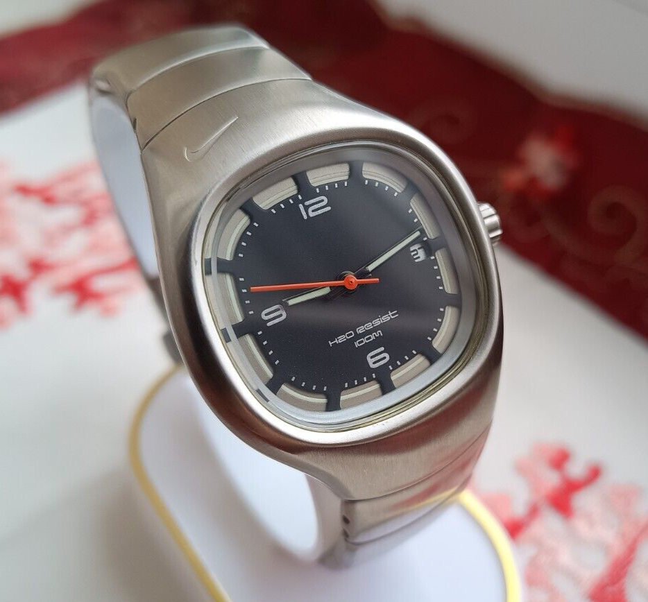New Rare All Steel Nike Triax Armored WR0073 H2O 100M