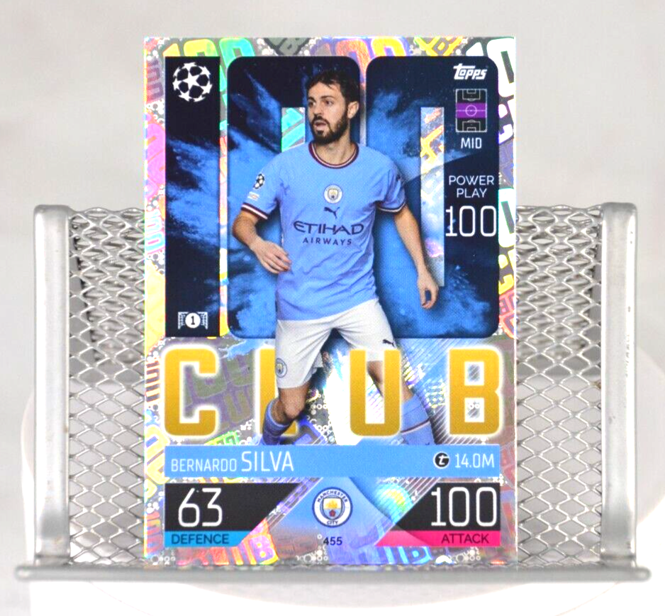 2022-23 Topps Match Attax UEFA League Bernardo Silva #455 2022-23 Topps Match Attax UEFA League Bernardo Silva #455