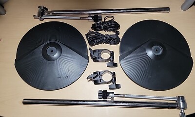 Roland 2 Pack - 2x CY-8 Crash w/ Cymbal Arms, Cables & Rack Clamps cy 12 8 #2D2