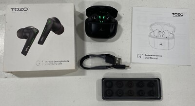 TOZO G1 Wireless Earbuds Bluetooth 5.3 Gaming Headphones with Microphone High