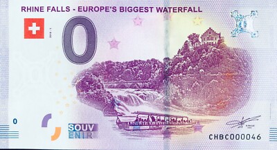 BILLET 0 EURO RHINE FALLS Europas Größter Wasserfall 2018 Tout Petit N° 46