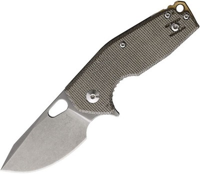 Fox Suru Pocket Knife Bohler M390 Steel Blade Green Micarta Handle - 526LIMOD