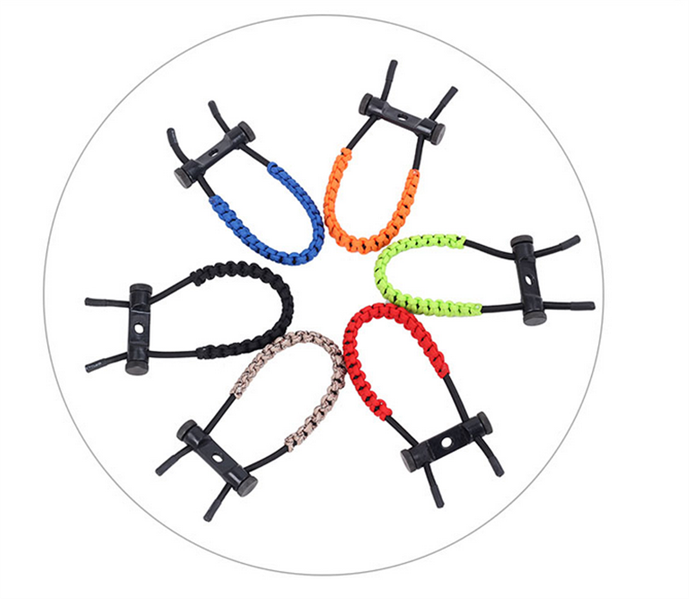 Archery Compound Bow Adjustable Braided Parachute Cord Bow Wrist Sling Bow Sling