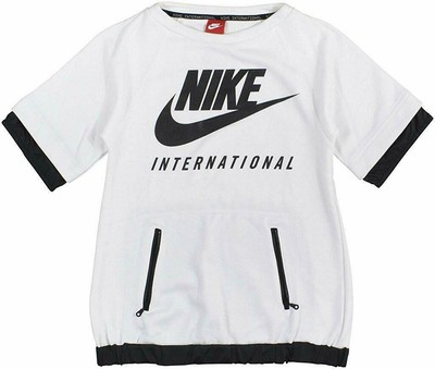 

Белый топ с коротким рукавом Nike International —