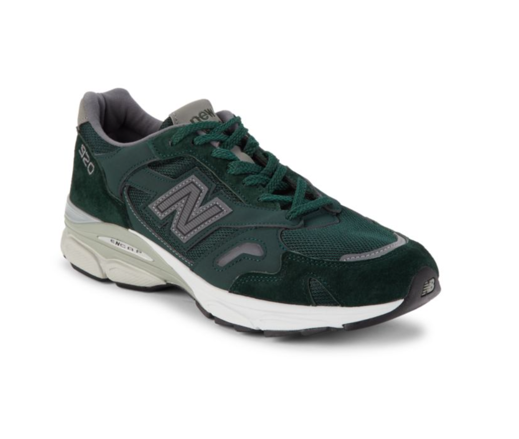 

Мужские кроссовки New Balance 920 Logo, сделанные в Великобритании, зеленые, новинка, Зеленый, New Balance 920