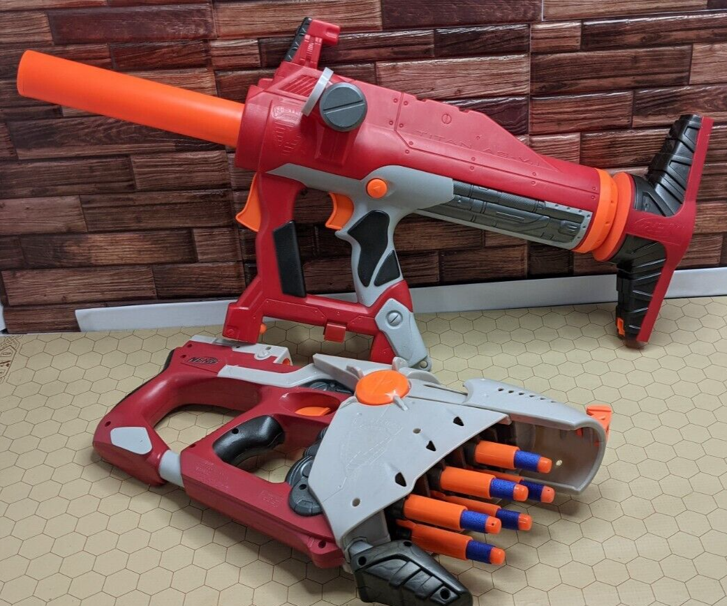 Nerf Titan AS-V.1 & Hornet AS-6 Combo w/ 6 Darts No Missile