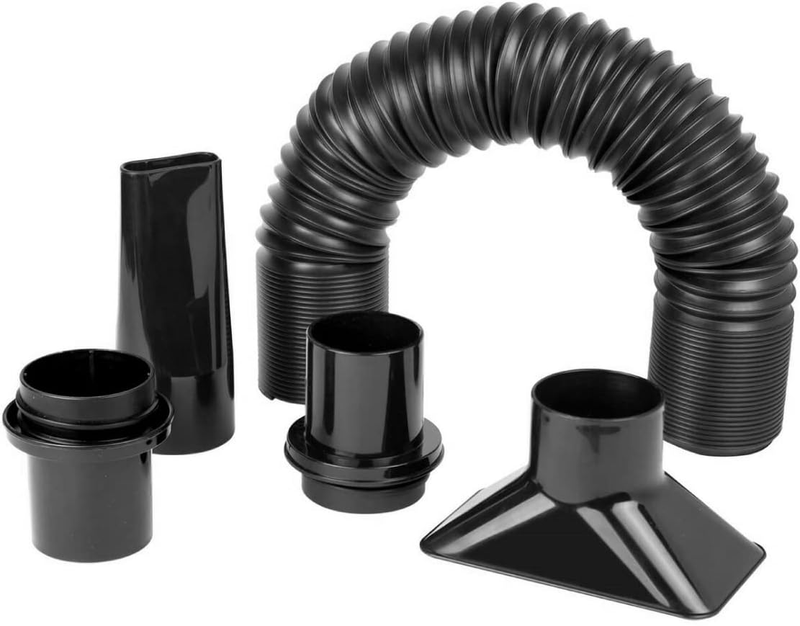 70208 Dust Collection Flexible Hose Kit, 2-1/4" , Black