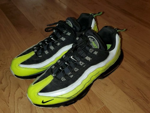 Nike Air Max 95 PRM Reverse Volt Black White 538416-701 Mens Size 10.5 New Rare Nike Air Max 95 Men main image 4