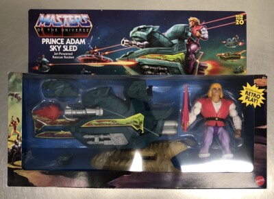 Mattel Masters of the Universe Origins Prince Adam Sky Sled Action Figure New