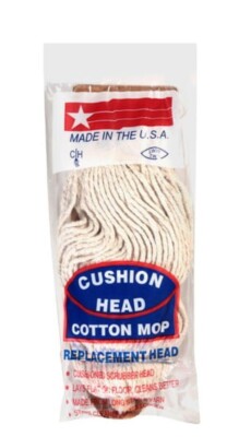 Cushion Head Cotton Mop Replacement Head #32 Scrubber Threaded Screw On JW Mfg  