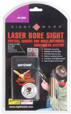Sightmark .40 S&W Premium Laser Boresight NEW SM39016 Carrying Case Red