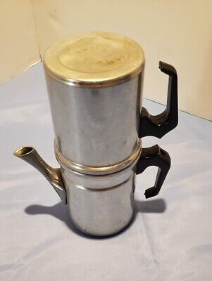 Neapolitan Coffee Maker, EXPREESO. Vintage Made in Italy, 4pc. lot, used