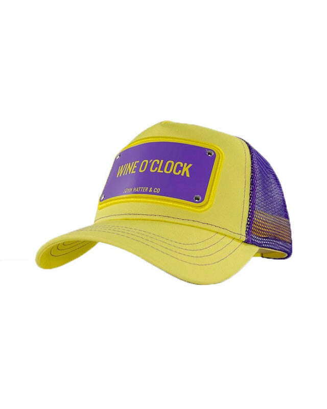 John Hatter Wine O´Clock Yellow & Purple Adjustable Trucker Cap Hat
