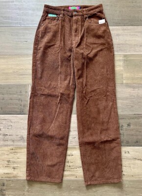 Empyre Womens Corduroy Brown Pants Tori Size 5 Skate High Rise Loose Fit