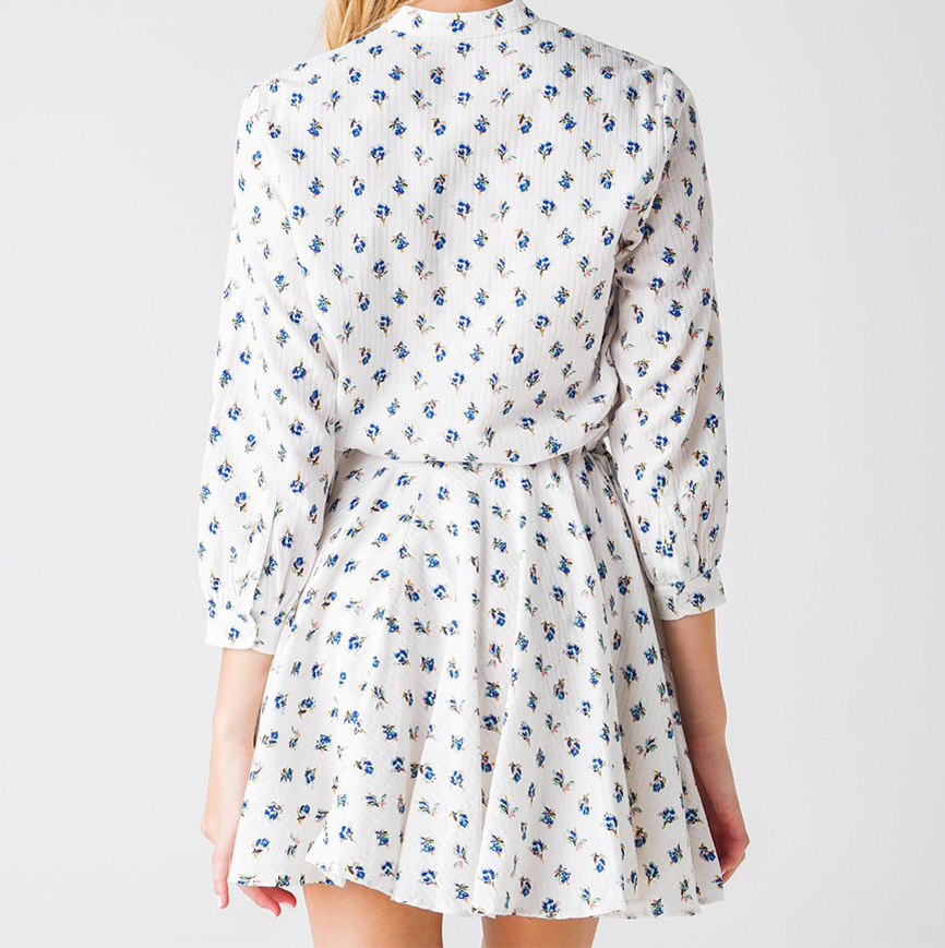 ZADIG & VOLTAIRE ZADIG & VOLTAIRE RANIL DOBBY LIGHT FLOWER DRESS / WKCA0402F