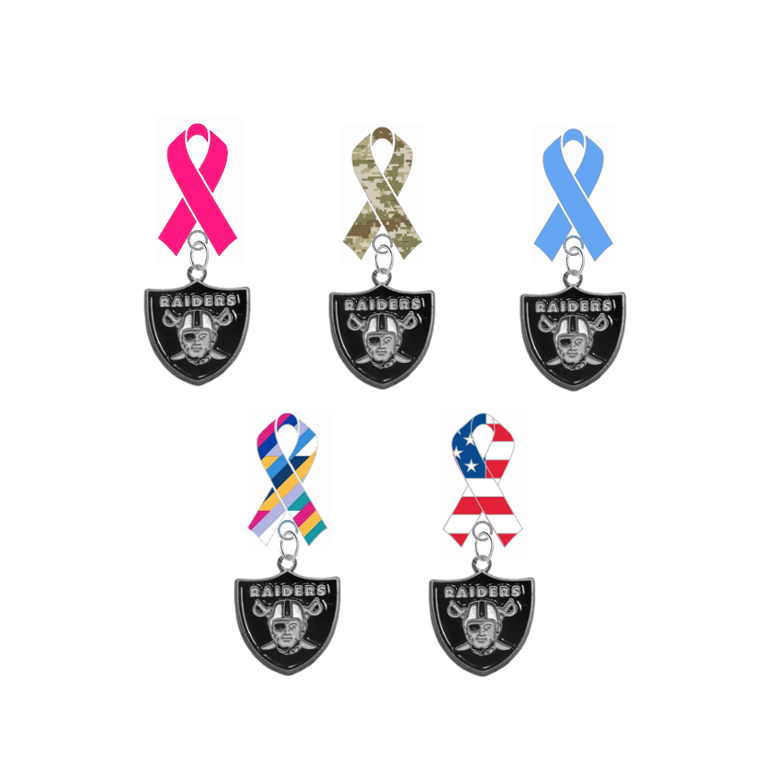las-vegas-raiders-oakland-ribbon-lapel-pin-pink-cancer-blue-camo-crucial-usa-ebay