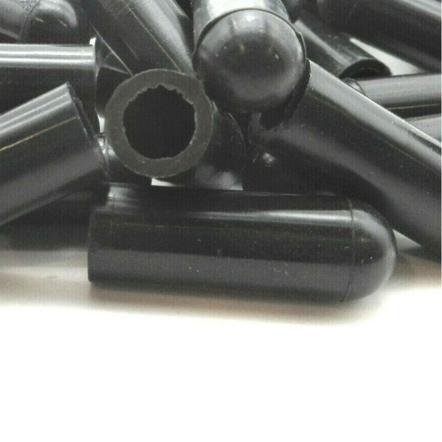 8mm Silicone Vacuum Caps  Blanking Caps  Masking Caps Tubing Caps Black