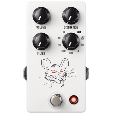 JHS PackRat Distortion Pedal - White