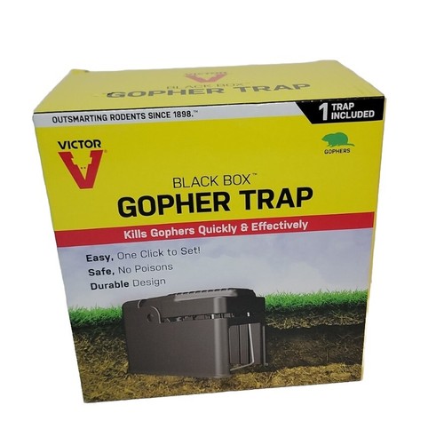 Victor Black Box Gopher Trap - Easy, Safe, Durable NEW Genuine