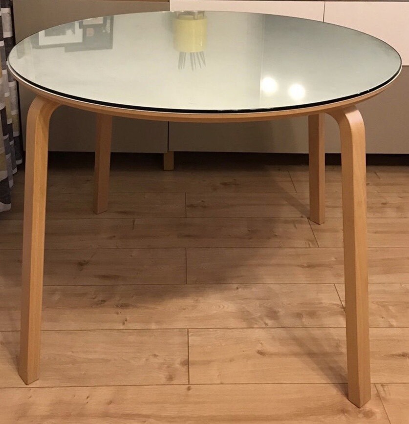 Round glass table 100cm in Hornsey, London Gumtree