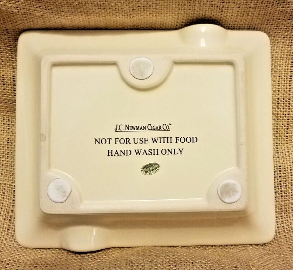 JC Newman Cigar Co. Cuesta-Rey Centro Fino Sungrown Ceramic Cigar Ashtray 7x6”