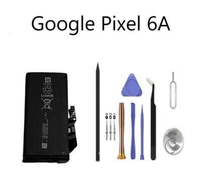 Google Pixel 6A 4350mAh Capacity Battery Replacement Tool Kit G1AZG GB62Z GX7AS
