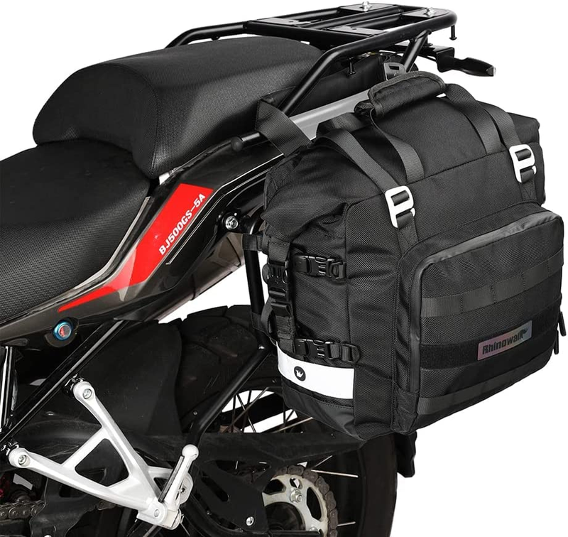 Motorcycle Saddlebag Waterproof Motor Luggage Pack Quick Release Motorbike Side