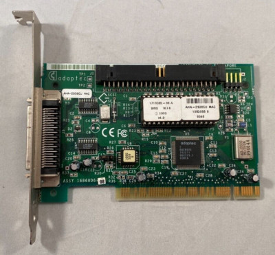 Adaptec AHA-2930CU Apple2 Mac PCI SCSI Controller Card for PowerMac Untested
