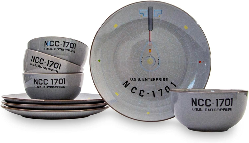 Star Trek: the Original Series NCC-1701 Series 8-Piece Ceramic Dinnerware Set |