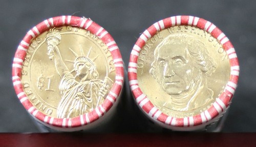 2007 George Washington Presidential Dollar Rolls  Look For Errors and Mint. #388