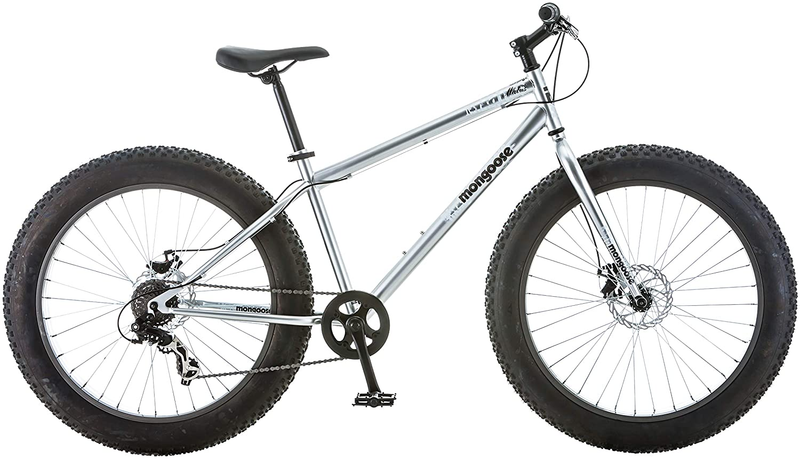 Mongoose 26" Malus Adult Fat Tire Mountain Bike 7 Speed Twist Shift Disc Brakes