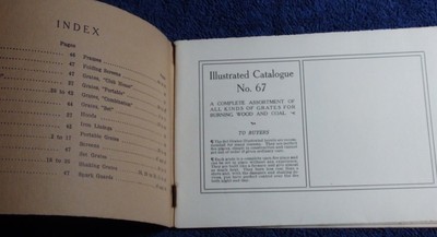 RARE 1906 CATALOGUE COAL & WOOD GRATES DAWSON BROS HALSTED&MILWAUKEE CHICAGO IL