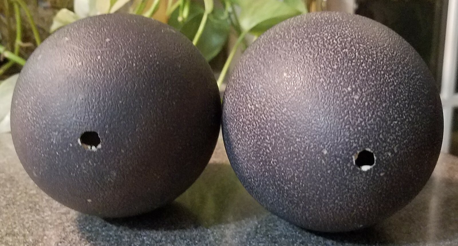 35 YEARS OLD! 2 EGGS EMU BLACK COLOR HUGE EMPTY For COLLECTION Or CRAFTS