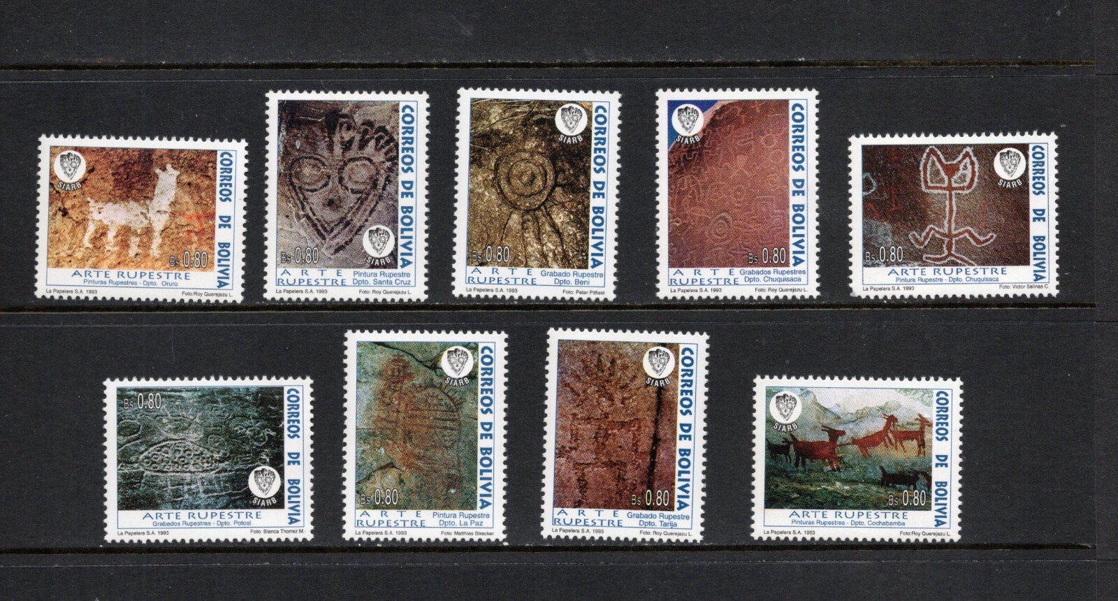 S3497 Bolivia 1993 archaelogy Cave Paintings 9v. MNH | eBay