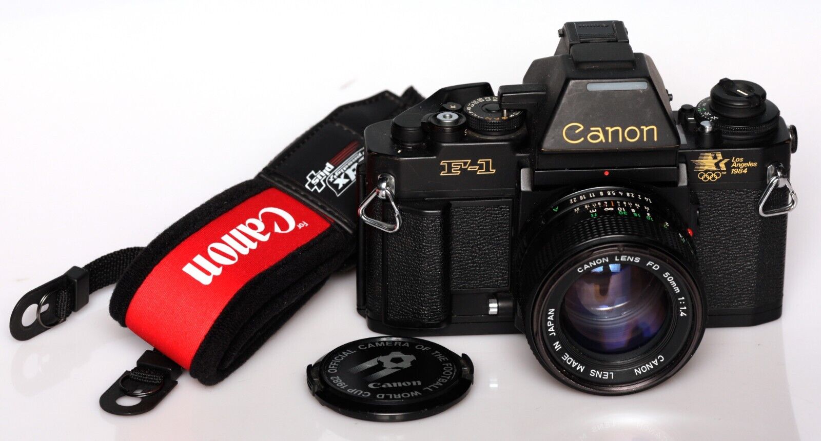 Canon New F-1 F1N 1984 LA Olympics Model & FD 50 1.4 Near Canon New F-1 F1N 1984 LA Olympics Model & FD 50 1.4 Near