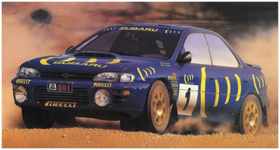 Hasegawa 1/24 Subaru Impreza 1994 Hong Kong-Beijing Rally Winner Plastic Model 2