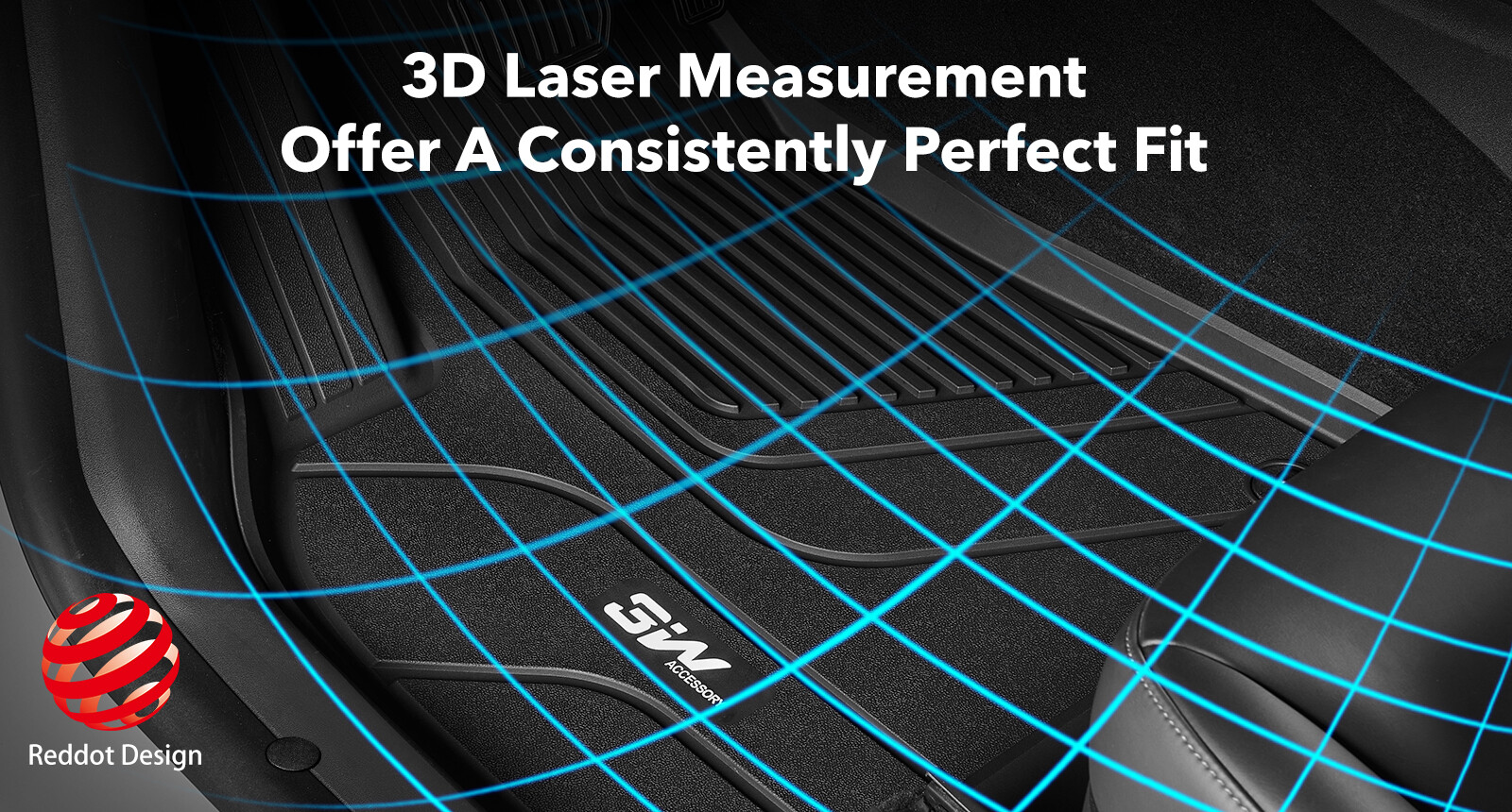 3W Floor Mats for Dodge Ram1500 Crew Cab 2019-2023 Without Storage Floor Liner